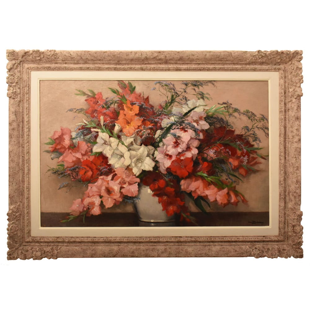 QF788 1 antique floral roses painting flower oil still life XIX.jpg